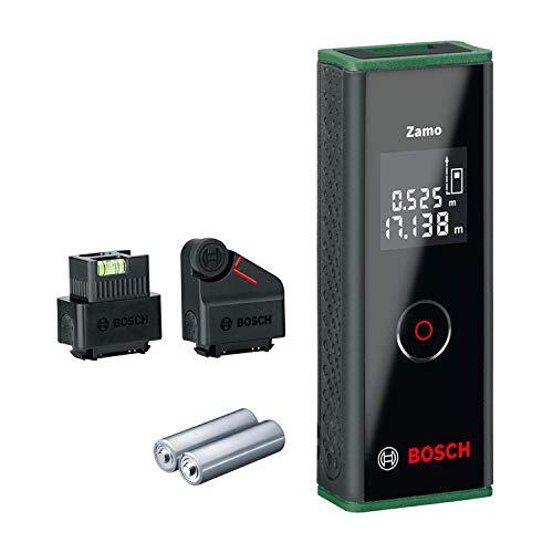 Bosch 0603672707 Zamo Laserafstandsmeterset (3E Generatie, Meetbereik: 0,15–20,00 M), 1,5 V, Zwart