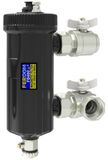 Filtre magnétique DN32 5/4" avec système de séparation, 12000 Gs, double filtre, 70 kW