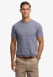 Superdry Classic Essential Gestreept T-shirt Heren M Denim blauw microstreep