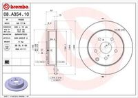 BREMBO Remschijfset 08.A354.10