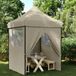Maison Exclusive - Tente de réception pliable avec système pop-up et 4 parois latérales, couleur : taupe