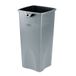 Rubbermaid Commercial Products Onaanraakbaar plastic afvalemmer polyethyleen 87 liter - grijs