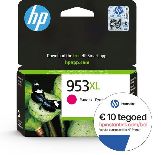 HP 953XL - Inktcartridge Magenta + Instant Ink tegoed - 8720254994260