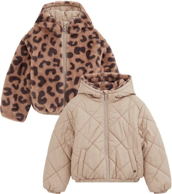 WE Fashion Meisjes reversible jas met capuchon