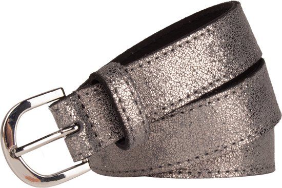 Legend Dames - Leren riem - Zilver - 90 cm