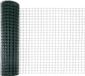 vidaXL Euro-hek met palen 10 x 1,4 m PVC-Coated Staal Groen Mesh