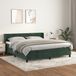Maison Exclusive - Sommier à lattes de lit et matelas vert foncé 160x200cm velours