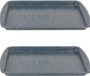 Russell Hobbs Nightfall Bakplaatset - 2 stuks, Blauw Marmer, 38 cm