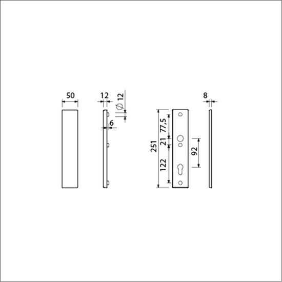 Ami Deurbeslag Geheel Blind / Pc 92