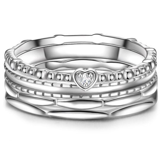 Glanzstücke München Ring Zilver Zirkonia Briljant 16.00 mm / maat 50