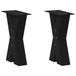 VidaXL Pieds de table basse 2 pièces Forme X 28x(42-43) cm Acier Noir