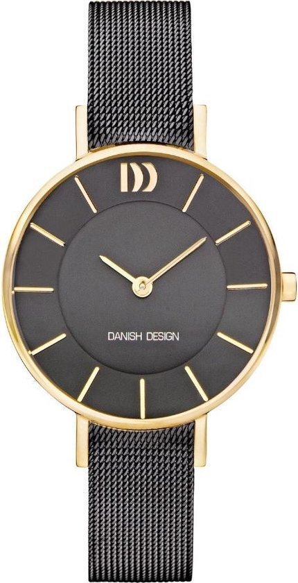 Danish Design IV70Q1167 horloge dames - grijs - edelstaal doubl