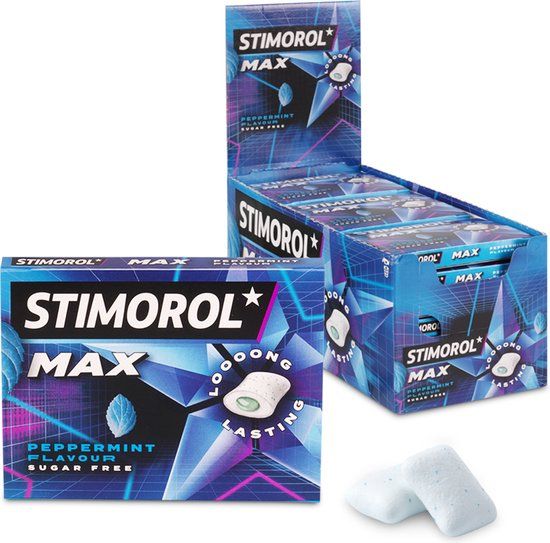 Stimorol Kauwgom Max Peppermint Suikervrij - 21 stuks