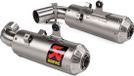 Akrapovic Pair of Exhaust Approved Titanium Slip-On Ducati Hypermotard 950 2019-2024