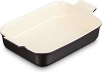 Le Creuset Aardewerk Rechthoekige Ovenschaal 26cm 2.3L Mat Zwart