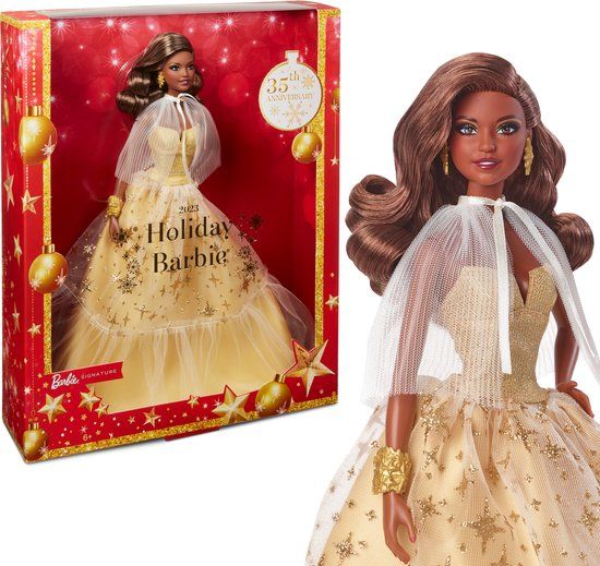 Feestelijke Barbie Holiday Dvb Pop Beige