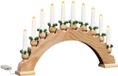 vidaXL Kerst Kaarsenboog met 10 LED Kaarsen Warmwit