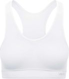 Yenita® VCA Textil GmbH Microfiber sportbeha - Racerback - Uitneembare cups - Wit - Maat S