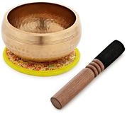Gear4music Life 13cm Gehamerde Messing Klankschaal, 560g