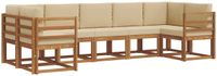 vidaXL - Buiten - bank - set - 7 - st - Natuurlijk - en - Beige