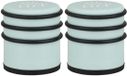 Cogex Deurstopper - 2x - mintgroen - La Dolce Vita - rubber - D7,5 x H8 cm