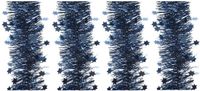 Kaemingk B.V. 4x guirlande de Noël étoiles bleu foncé 10 x 270 cm