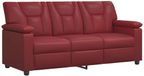 vidaXL Bank wijnrood kunstleer 191 x 85 x 93 cm