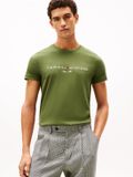 Tommy Hilfiger Heren T-shirt Ronde Hals Korte Mouw Katoen XXL Groen