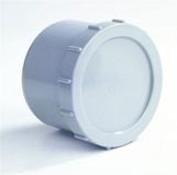 Dyka Eindstuk met schroefdeksel spie-aansluiting PVC 110mm