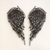 Stijlvol zwart decoratief metalen wandaccessoire, 23 x 50 cm, 100% staal (1,5 mm), lichtgewicht 0,9 kg, perfect voor moderne huisdecoratie en accentmuren
