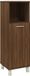 vidaXL Badkamerkast 30x30x95 cm bewerkt hout bruin eikenkleur