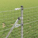 vidaXL - Ingegraven hekpalen - 26 stuks - Zilverkleurig - Gepoedercoat staal