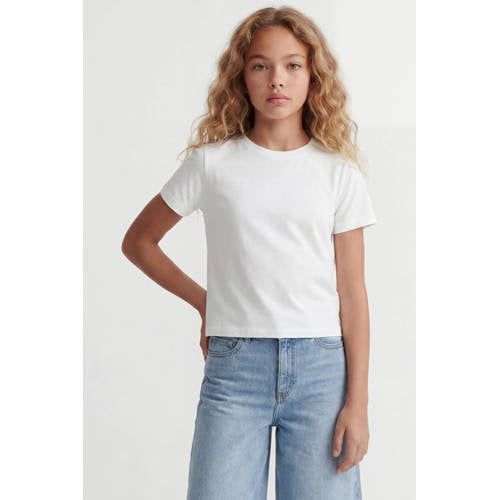 JJXX GIRL JACK&JONES - JXANDREA SS CROPPED TEE JRS NOOS GRL - Meisjes - T-shirts - Maat 164 - Wit