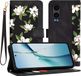 Techsuit Hoesje geschikt voor OnePlus Nord CE 4 Lite - FlipCraft Book Wallet Case met koord - Flowers of the Dawn