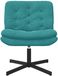 vidaXL Draaibare relaxstoel turquoise 63 x 75 x 76 cm fluweel