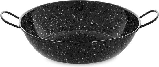 Vaello Diepe Pan Met Handvat Zwart Geëmailleerd Staal (Ø 34 Cm)