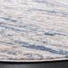 Safavieh Bohemian Indoor Hand Tufted Abstract Collection, ABT340, in Ivory / Blue, 91 x 91 cm