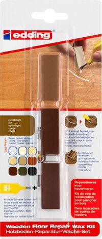 edding 8902/1 Reparatiewas voor houtvloeren - notenhout - 3 stuks