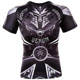 Venum Kleding Gladiator 3.0 Rashguard S/S Zwart Wit - XXL