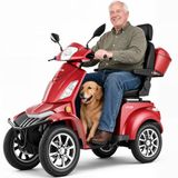 VEVOR Trottinette électrique tout-terrain à 4 roues, 1000 W, charge 226,8 kg, avec longue portée 35 km, 3 modes de vitesse, capacité de montée 20°, pour adultes, personnes âgées, handicapées