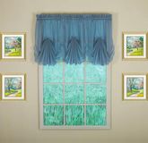 Today's Curtain Emelia Original Voile Fan Insert, Wedge Blauw, 30" B x 40" L