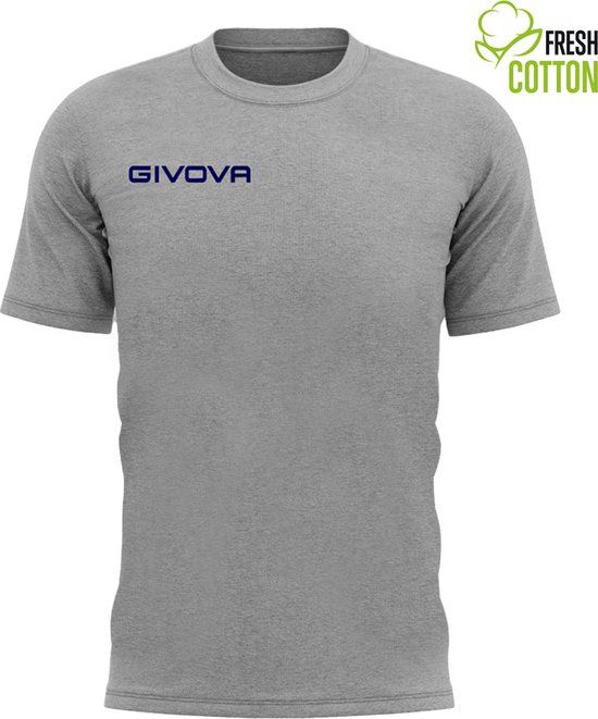 Givova Fresh Melange Cotton T-shirt - 3XL - Wit - Unisex