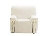 Martina Home Riga Bankhoes met strikken, beige