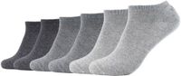 s.Oliver Sneakersokken 6-pack Unisex Katoen Antraciet Maat 39-42