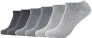 s.Oliver Sneakersokken 6-pack Unisex Katoen Antraciet Maat 39-42