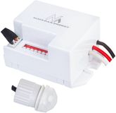 Maclean PIR-Bewegingsmelder met Externe Sensor | 12–24V DC | 360° Detectie | Instelbare Gevoeligheid en Tijd | LED-compatibel | Wand- en Plafondmontage | IP20 | MCE32 V
