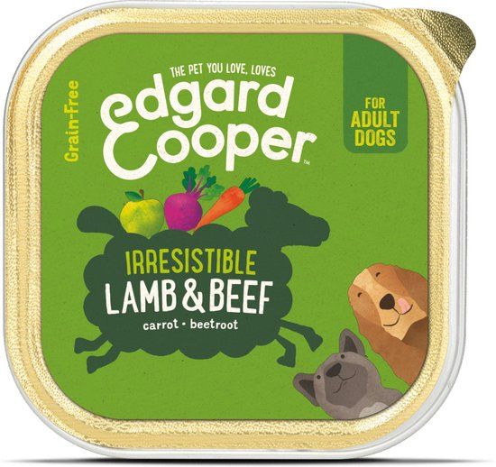 Edgard & Cooper Kuipje Honden Natvoer Lam & Rund 150g