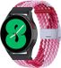 By Qubix - Braided Nylon Smartwatch Bandje - 22mm - Roze Gemêleerd - Geschikt voor Garmin Vivoactive 4 / 4L