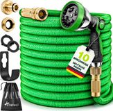TRESKO® Tuyau d'arrosage flexible Premium avec pomme d'arrosage – 30 mètre