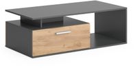 Vicco Roland Salontafel – 118 x 59 cm Antraciet/gouden eik